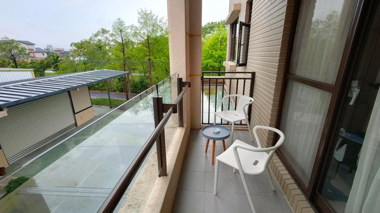 川岸空中villa Luodong Buitenkant foto